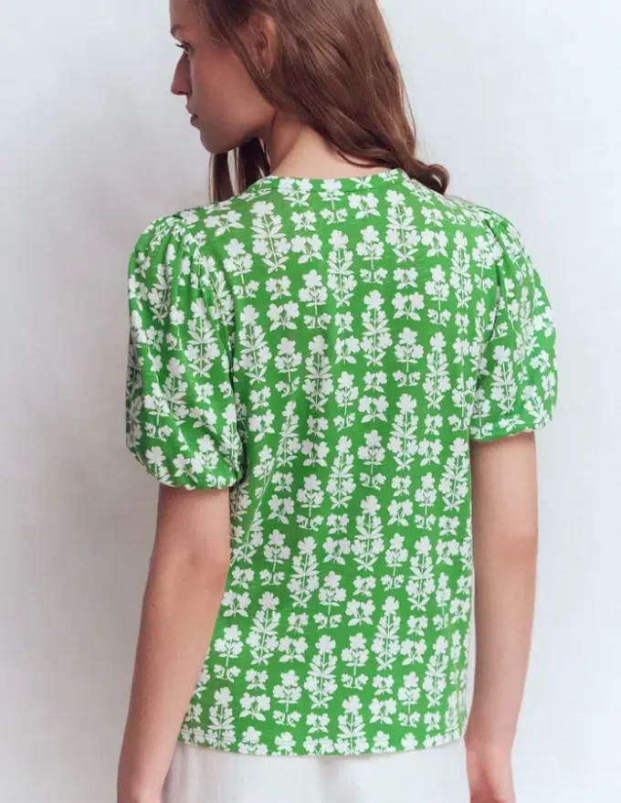 Mya Short Sleeve Smocked Shirt Mint Green, Blossom grove Mya Short Sleeve Smocked Shirt Mint Green, Blossom grove