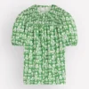 Mya Short Sleeve Smocked Shirt Mint Green, Blossom grove Mya Short Sleeve Smocked Shirt Mint Green, Blossom grove
