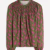 Mya Smocked Jersey Shirt Blossomy Sprig Mya Smocked Jersey Shirt Blossomy Sprig