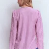 Mya Smocked Jersey Shirt Clover Purple and Ivory Stripe Mya Smocked Jersey Shirt Clover Purple and Ivory Stripe