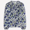 Mya Smocked Jersey Shirt True Navy, Shadow Blossom Mya Smocked Jersey Shirt True Navy, Shadow Blossom