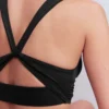 Mykonos Deep V Bikini Top Black