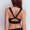 Mykonos Deep V Bikini Top Black