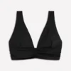 Mykonos Deep V Bikini Top Black