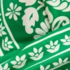 Mykonos Deep V Bikini Top Rich emerald, ornate floret