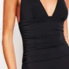 Mykonos Deep V Swimsuit Black