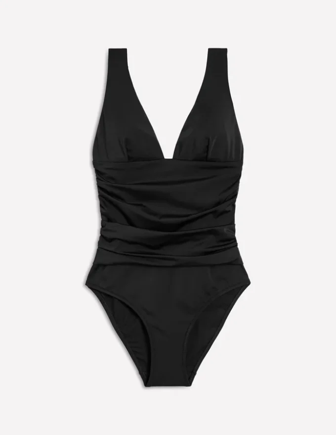 Mykonos Deep V Swimsuit Black