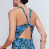 Mykonos Deep V Swimsuit Dark Green, Paradise Mykonos Deep V Swimsuit Dark Green, Paradise