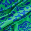 Mykonos Deep V Swimsuit Green, Structured Meadow