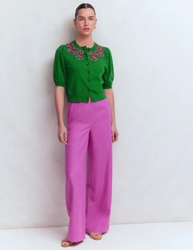 Nadia Embellished Cardigan Green Nadia Embellished Cardigan Green