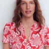 Naomi Jersey Midi Dress Blood Orange, Elegant Blossom Naomi Jersey Midi Dress Blood Orange, Elegant Blossom