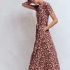 Naomi Jersey Midi Dress Deep Wisteria, Ikat Naomi Jersey Midi Dress Deep Wisteria, Ikat