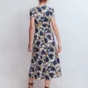 Naomi Jersey Midi Dress French Navy, Shadow Blossom Naomi Jersey Midi Dress French Navy, Shadow Blossom
