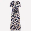 Naomi Jersey Midi Dress French Navy, Shadow Blossom Naomi Jersey Midi Dress French Navy, Shadow Blossom