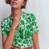 Naomi Jersey Midi Dress Green, Flourishing Meadow
