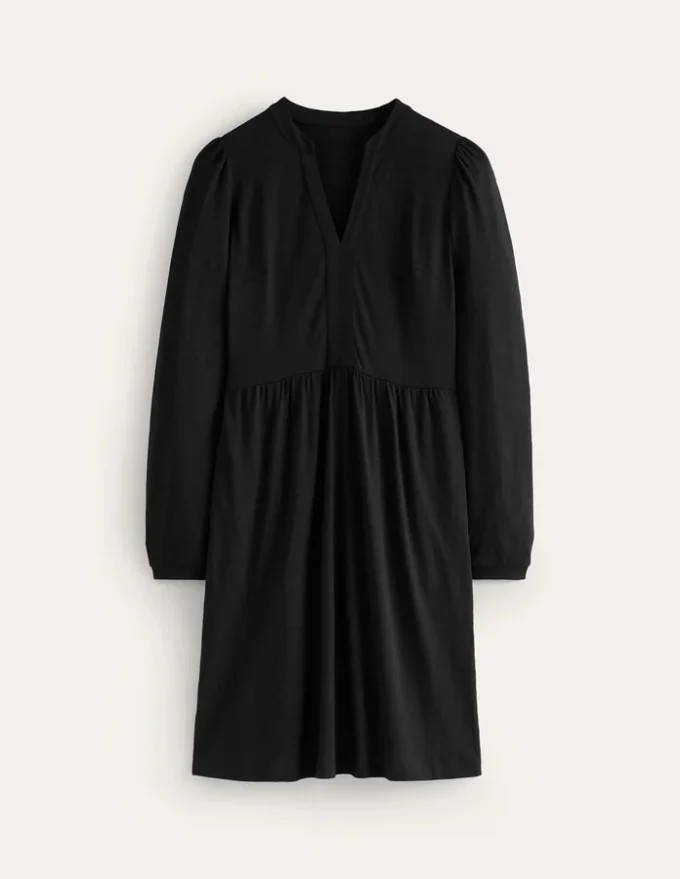 Naomi Relaxed Jersey Dress Black Naomi Relaxed Jersey Dress Black