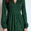Naomi Relaxed Jersey Dress Dark Green, Dainty Meadow Naomi Relaxed Jersey Dress Dark Green, Dainty Meadow