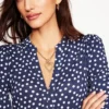 Naomi Relaxed Jersey Dress French Navy, Abstract Dot Naomi Relaxed Jersey Dress French Navy, Abstract Dot