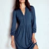 Naomi Relaxed Jersey Dress Midnight Ocean Naomi Relaxed Jersey Dress Midnight Ocean