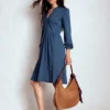 Naomi Relaxed Jersey Dress Midnight Ocean Naomi Relaxed Jersey Dress Midnight Ocean