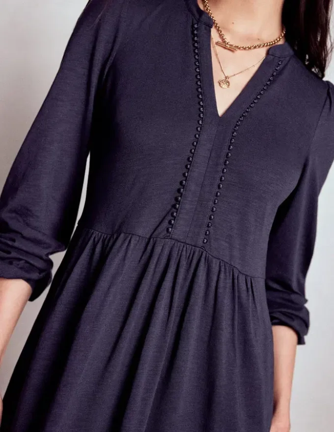 Naomi Relaxed Jersey Dress Navy Naomi Relaxed Jersey Dress Navy