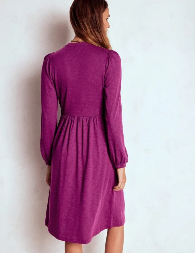 Naomi Relaxed Jersey Dress Plum Jam Naomi Relaxed Jersey Dress Plum Jam