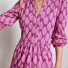 Naomi Relaxed Jersey Dress Purple, Wildflower Bouquet