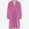 Naomi Relaxed Jersey Dress Purple, Wildflower Bouquet