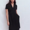 Naomi Short Jersey Dress Black Naomi Short Jersey Dress Black