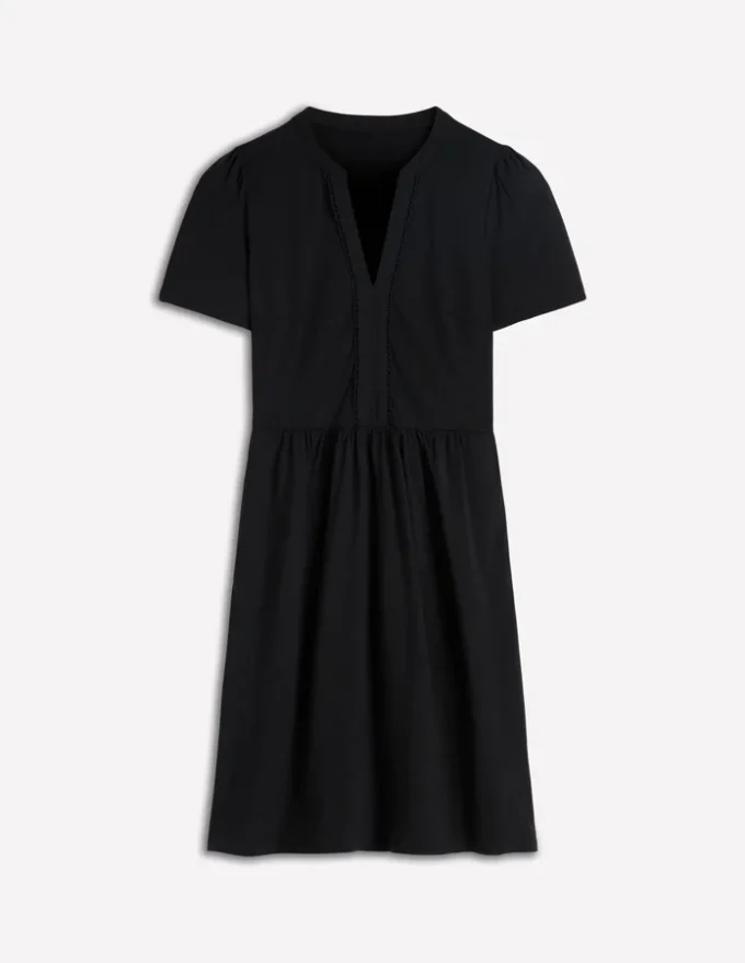 Naomi Short Jersey Dress Black Naomi Short Jersey Dress Black