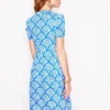 Naomi Short Jersey Dress Cerulean Blue, Blossomy Naomi Short Jersey Dress Cerulean Blue, Blossomy