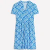 Naomi Short Jersey Dress Cerulean Blue, Blossomy Naomi Short Jersey Dress Cerulean Blue, Blossomy
