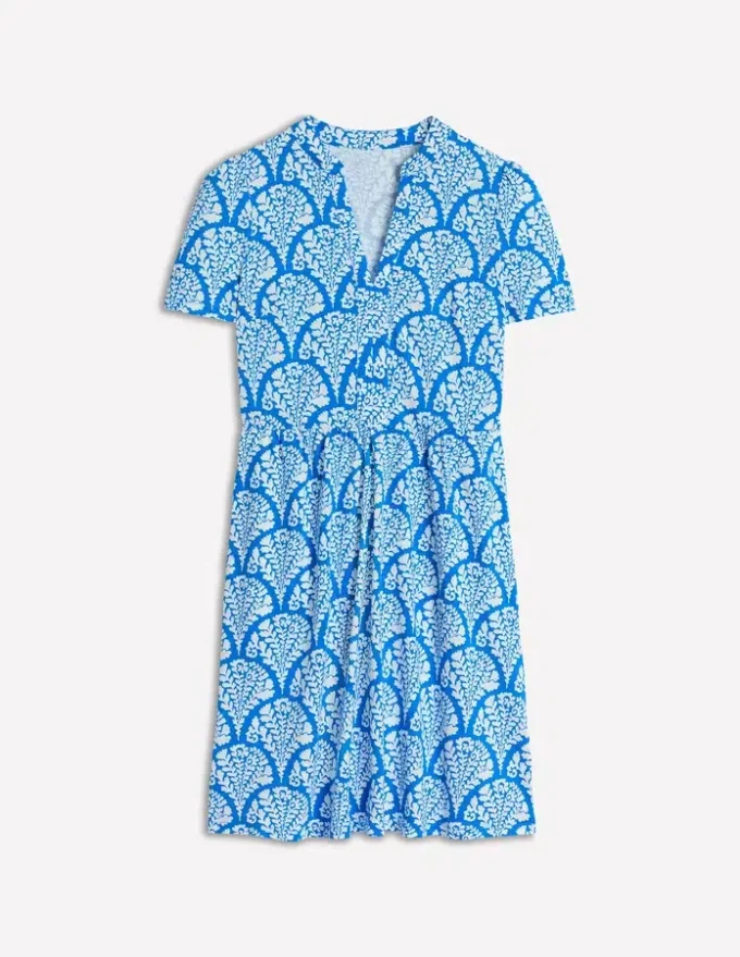 Naomi Short Jersey Dress Cerulean Blue, Blossomy Naomi Short Jersey Dress Cerulean Blue, Blossomy