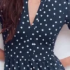 Naomi Short Jersey Dress French Navy, Painted Dot Naomi Short Jersey Dress French Navy, Painted Dot
