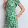 Naomi Short Jersey Dress Fresh Green, Meadow Scatter Naomi Short Jersey Dress Fresh Green, Meadow Scatter