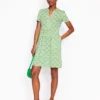 Naomi Short Jersey Dress Paradise Green, Botanic Blush Naomi Short Jersey Dress Paradise Green, Botanic Blush
