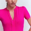 Naomi Short Jersey Dress Pink Peony Naomi Short Jersey Dress Pink Peony