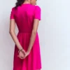 Naomi Short Jersey Dress Pink Peony Naomi Short Jersey Dress Pink Peony