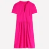 Naomi Short Jersey Dress Pink Peony Naomi Short Jersey Dress Pink Peony