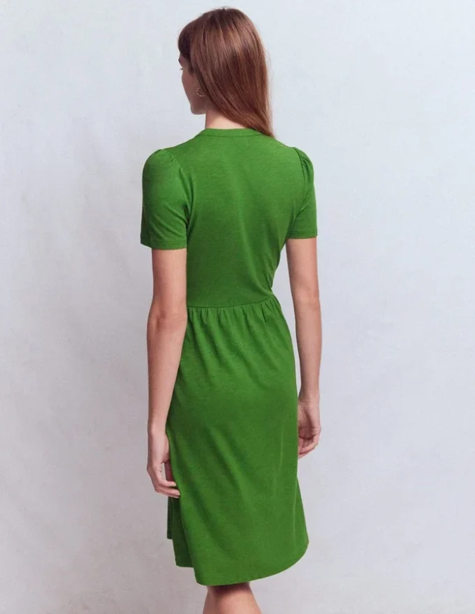 Naomi Short Jersey Dress Promenade Green Naomi Short Jersey Dress Promenade Green