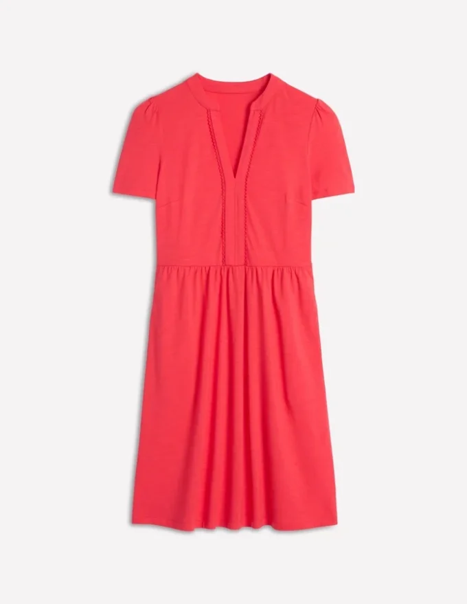 Naomi Short Jersey Dress Strawberry Tart Red Naomi Short Jersey Dress Strawberry Tart Red