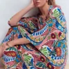 Nell Kimono Midi Jersey Dress Multi, Enchanted Paisley Nell Kimono Midi Jersey Dress Multi, Enchanted Paisley