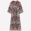 Nell Kimono Midi Jersey Dress Multi, Enchanted Paisley Nell Kimono Midi Jersey Dress Multi, Enchanted Paisley