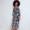 Nell Kimono Midi Jersey Dress Navy, Elegant Blossom Nell Kimono Midi Jersey Dress Navy, Elegant Blossom