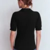 Nessa Broderie Collar Blouse Black Nessa Broderie Collar Blouse Black
