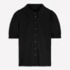 Nessa Broderie Collar Blouse Black Nessa Broderie Collar Blouse Black