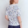 Nessa Broderie Collar Blouse Ivory, Blue Bloom Scatter Nessa Broderie Collar Blouse Ivory, Blue Bloom Scatter