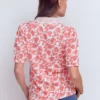 Nessa Broderie Collar Blouse Pink Floral Nessa Broderie Collar Blouse Pink Floral