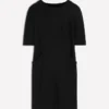 Nessa Ottoman Shift Dress Black Nessa Ottoman Shift Dress Black