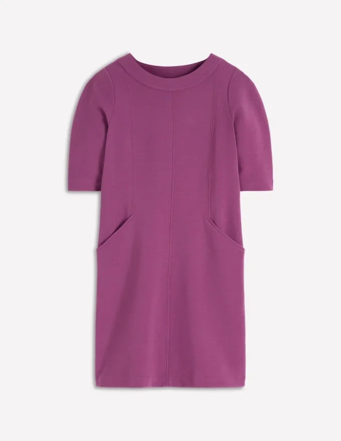 Nessa Ottoman Shift Dress Damson Nessa Ottoman Shift Dress Damson